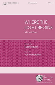 Where the Light Begins SSA choral sheet music cover Thumbnail